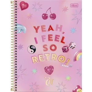 Caderno 10 Matérias Universitário Espiral Capricho - Tilibra