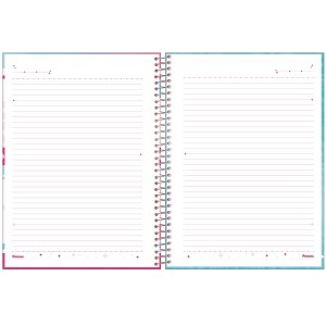 Caderno 1 Matéria Universitário Espiral Barbie - Foroni