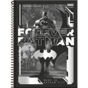 Caderno 1 Matéria Universitário Espiral Batman - Foroni