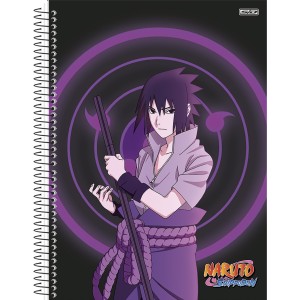 Caderno 1 Matéria Universitário Espiral Naruto - São Domingos