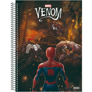 Caderno 10 Matérias Universitário Espiral Venom - São Domingos