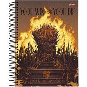 Caderno 1 Matéria Universitário Espiral House of the Dragon - Jandaia