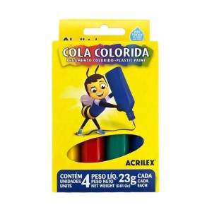 Cola Colorida 4 cores - Acrilex