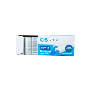 Grampos para Grampeador TOT-10 Galvanizados 1000 unidades - Cis Office