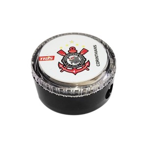 Kit Borracha Preta Capa Plástica + Apontador com Depósito Corinthians