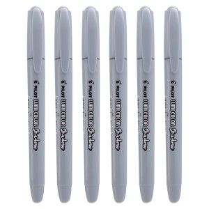 Kit Caneta Marca-Texto Lumi Color Shadow Cinza c/ 6 un. - Pilot