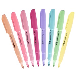 Kit Caneta Marca-Texto Pastel Lumini 8 cores - Cis