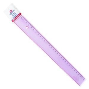 Régua Acrílica Escolar 30cm - Neon Pink - Acrimet