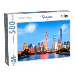 Quebra-cabeça 500 peças Xangai - Pais e Filhos