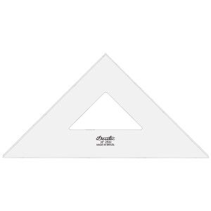 Esquadro Sem Escala de Acrílico 2532 - 32cm - Trident