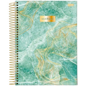 Caderno 1 Matéria Universitário Espiral Marble - Jandaia