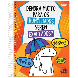 Caderno 1 Matéria Universitário Espiral Flork - Jandaia