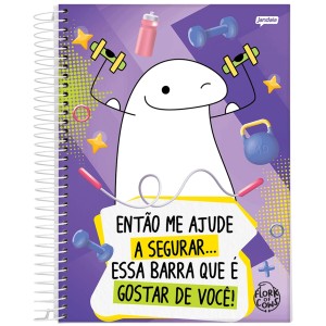 Caderno 10 Matérias Universitário Espiral Flork - Jandaia