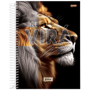 Caderno 10 Matérias Universitário Espiral Believe - Jandaia