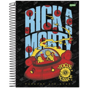 Caderno 1 Matéria Universitário Espiral Rick And Morty - Jandaia