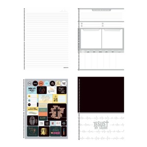 Caderno 1 Matéria Universitário Espiral Cristo 100% - Animativa