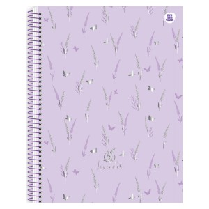 Caderno 10 Matérias Universitário Espiral Lavander Sortido - Animativa