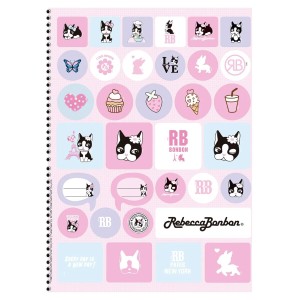 Caderno 1 Matéria Universitário Espiral Rebecca Bonbon - Animativa