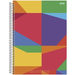 Caderno 1 Matéria Universitário Espiral #LoveWins - São Domingos