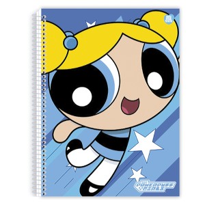 Caderno 10 Matérias Universitário Espiral Meninas Superpoderosas - Animativa