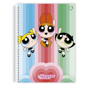 Caderno 10 Matérias Universitário Espiral Meninas Superpoderosas - Animativa