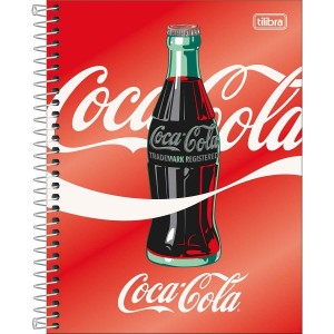Caderno COLEGIAL 10 Matérias Espiral Coca-Cola - Tilibra