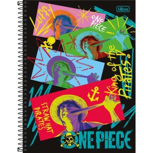Caderno 10 Matérias Universitário Espiral One Piece Série Connect - Tilibra