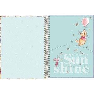 Caderno 1 Matéria Universitário Espiral Pooh Connect - Tilibra
