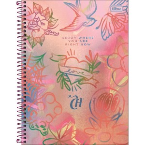 Caderno 1 Matéria Universitário Espiral Capricho Connect - Tilibra