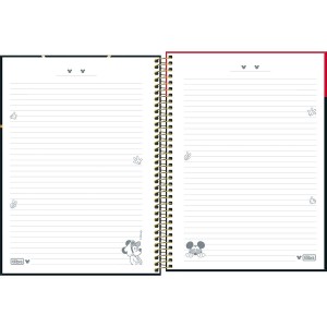 Caderno 1 Matéria Universitário Espiral Mickey - Tilibra