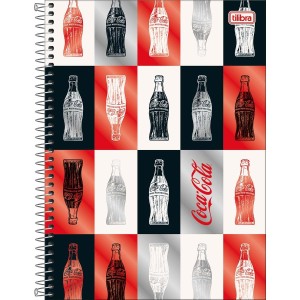 Caderno 1 Matéria Universitário Espiral Coca-Cola - Tilibra