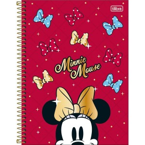 Caderno 10 Matérias Universitário Espiral Minnie Mouse - Tilibra