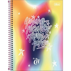 Caderno 10 matérias Universitário Espiral Capricho Connect - Tilibra