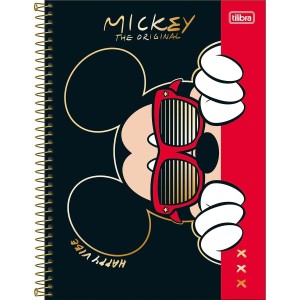 Caderno 10 matérias Universitário Espiral Mickey - Tilibra