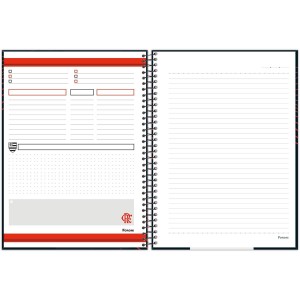 Caderno 1 Matéria Universitário Espiral Flamengo - Foroni