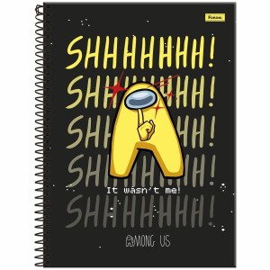 Caderno 1 Matéria Universitário Espiral Among Us - Foroni