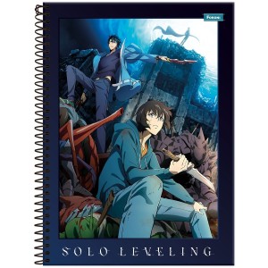 Caderno 1 Matéria Universitário Espiral Solo Leveling - Foroni