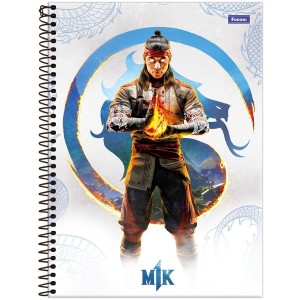 Caderno 1 Matéria Universitário Espiral Mortal Kombat - Foroni
