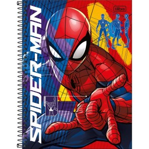 Caderno 1 Matéria Universitário Espiral Spider-Man Connect - Tilibra