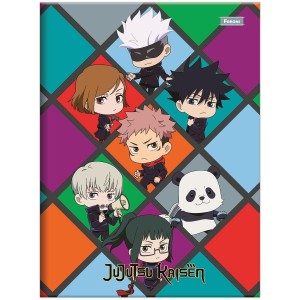 Caderno Brochurão Capa Dura Jujutsu Kaisen 80 folhas - Foroni