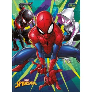 Caderno Brochurão Capa Dura Spider-Man 80 Folhas - Tilibra