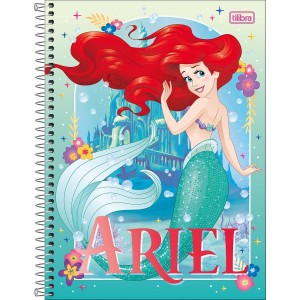 Caderno 1 Matéria Universitário Espiral Disney Princesas - Tilibra