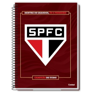 Caderno 1 Matéria Universitário Espiral São Paulo FC - Credeal