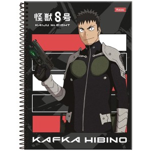 Caderno 10 Matérias Universitário Espiral Kaiju N°8 - Foroni