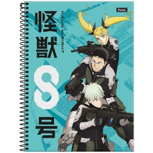Caderno 1 Matéria Universitário Espiral Kaiju N°8 - Foroni