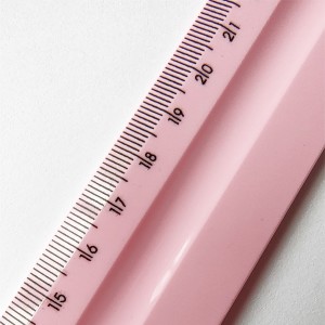 Régua Escolar 30cm Rosa Pastel - Dello