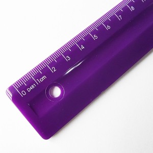 Régua Escolar 30cm Roxa - Dello