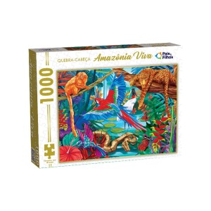 Quebra-cabeça 1000 Peças Amazônia Viva - Pais & Filhos