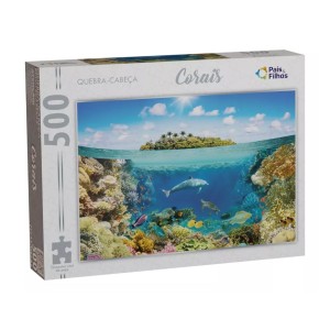 Quebra-cabeça 500 Peças Corais - Pais & Filhos