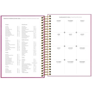 Agenda 2026 Executiva Espiral Diária 12,9 x 18,7 cm Spot Feminina - Tillibra